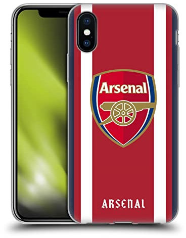 Head Case Designs Licenciado Oficialmente Arsenal FC Casa Kit de Escudo 2021/22 Caso Funda de Gel Suave Compatible con Apple iPhone X/iPhone XS