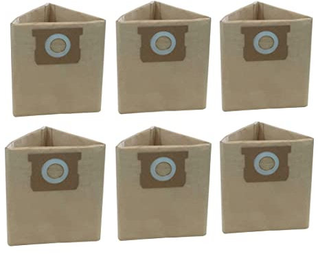 6 Staubsaugerbeutel für Porter-Cable und Stanley 4 Gallone 5 Gal Shop Vac, Ersatzteile AT25-1238 Zubehör-Set 25-1238