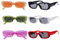 WEDNOK 6 Paare Partybrille 80er jahre Brille Retro Sonnenbrille Eckig Neon Gläser Rapper Kostümbrille für Karneval Mottoparty Rock´n´Roll Kostümzubehör Damen Herren