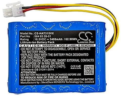 3400mAh Li-ION Batterie Remplacement pour Gardena Sileno, Sileno+, R100Li, R130Li, Husqvarna AM315x, Automower 310, 315X, 420, 430X, 440, 450X, 584 82 28-01, 584 85 28-01, 584 85 28-02, 589 58 62-01