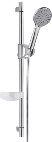 Conjunto de Ducha con Barra, Mango, Flexo y Jabonera (Mango de 5 Posiciones)