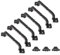 Ouvin 6 Pack Barn Door Pull Handle Hardware for Wooden Garden Gate Shed Cabinet Door 6Pcs (160mm/6inch)