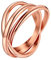 Supcare Anxiety Ring für Damen Rosegold 3er verflochten Ringe beweglicher Ring Fingerring Trinity Dreier Drehbarer Ring Wickelring Promise Bandring 3 in 1 Relief Fidget Ring Schmuck für Ehefrau