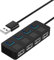 Hub USB 2.0, Ciabatta multipresa USB, 4 Porte con Singoli Interruttori ON/OFF e Spie LED, per PS4/PS5, PC da gioco, laptop, stampante, MacBook