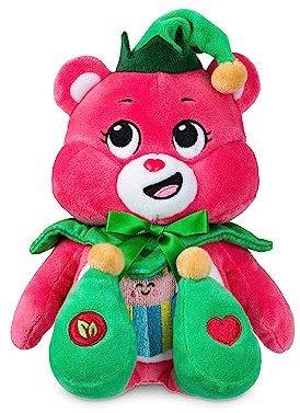Care Bears Holiday Bean Plüschtier Great Giving Bear (ELF), Weihnachts-Plüschtier für Jungen und Mädchen, mittelgroßes Plüschtier für Kinder, Kinder