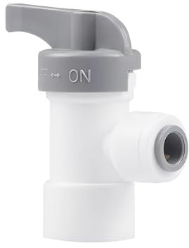 Qrity 1 Stück Wasserfilter Fitting, 1/4 Druckschaufelkugelhahn, 1/4 Schlauchverbinde, Wasserschlauch Adapter Fitting, für Schlauch, Wasserschlauch