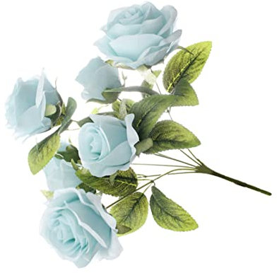 AOKWAWALIY Hochzeitssträuße selber Machen künstliche Blumenköpfe Seidenrosen echte Note künstliche Rose hochzeitsdeko Wohnkultur Seidenrosenblume Kunstblume Französisch schmücken Seidenblume