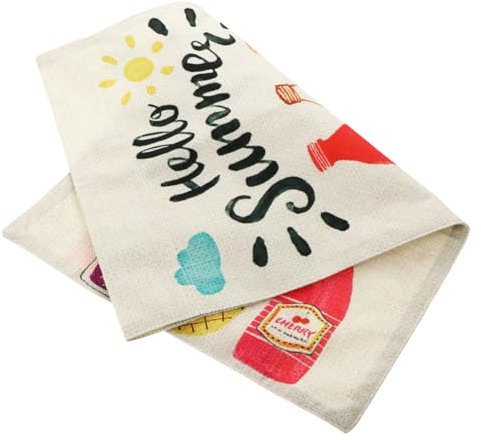 BESPORTBLE Sommerliche Doppelseitige Gartenflagge Mit Dekorativem Druck Wetterfeste Flag Für Garten Terrassendeko Wiederverwendbare Fahne Für Party Outdoor-deko