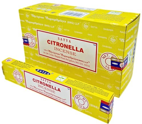 Satya Räucherstäbchen x LAVISA, Meditation, Aromatherapie, Duft (Citronella)