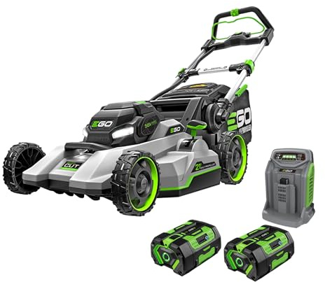 EGO POWER+ Electric Lawn Mower, Self-Propelled Cordless with Select Cut and Touch Drive, Includes (2) 56V 6.0Ah Batteries and Rapid Charger - LM2134SP-2