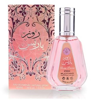 Rose Paris 50ml Perfume Spary a feminine floral fragrance with fragrant roses and fruity accents