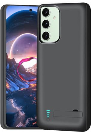 BAHOND Battery Case for Samsung Galaxy S24+ / S24 Plus, 5000mAh Rechargeable Extended Battery Charging Charger Case, Add 100% Extra Juice, Not Compatible with S24 or S24 Ultra (6.7 inch) Black
