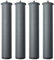 Homey - Lot de 4 Pieds pour sommier ou Base tapissée cylindriques filetés, Gris, Hauteur 27 cm