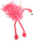 ERINGOGO Schnur Flamingo- Spielzeug Marionette Plüschpuppenvogel Strauß Handpuppe vorgeben, Puppenspiel zu Spielen interaktives Plüschtier Zubehör für Puppenspiele Figurenhandwerk Rosa