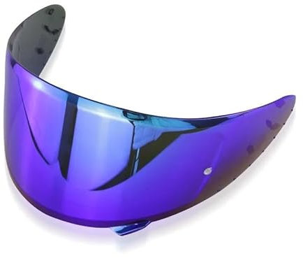 EVURU Helmlinsen-Visier-Ersatz Für SH&OE&I X14 X-14 Z7 CWR-1 NXR RF-1200 X-Sp&IRI&t 3 Motorrad-Integralhelm-Visierlinse Motorradschild Windschutzscheibenmaske(Smoke Blue)