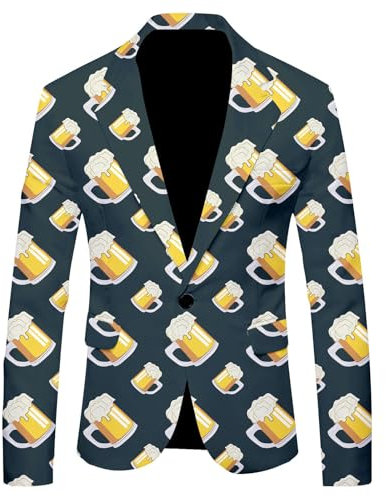 Generisch Male Blazer Klassischer Herren Anzug Sakko Herren Schwarz Suits Blu Ray Weiß/Schwarz/Grau/Blau etc.