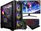 Gaming PC Bundle • RTX 3050 Graphics Card • Intel Core i7 • 16GB RAM • 256GB SSD+1TB HDD • 500W 80+ PSU • Black RGB Gaming Case • WIFI • Windows 11 • 22” Monitor Bundle