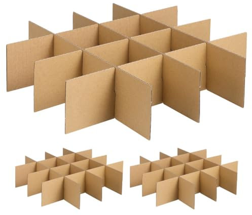 18Pcs SéParateurs En Verre Pour Cartons De DéMéNagement - Diviseurs En Carton Robustes Pour De Vaisselle Et Verrerie, IdéAl Pour DéMéNagement En Toute SéCurité