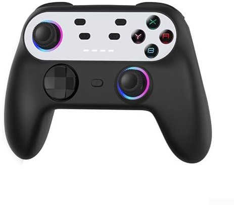 Cette manette sans fil compatible avec Nintendo Switch est conçue avec des options programmables conviviales pour améliorer efficacement chaque session de jeu (noir argenté)