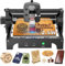 ACMER S1 Laser Graviermaschine für Metall/Glas/Holz, 2.5W/3.5W Laser-Ausgangsleistung, lasergravur maschine, gravur werkzeug, DC24V, Arbeitsbereich 5.1 * 5.1inch (schwarze, S1 2.5W)