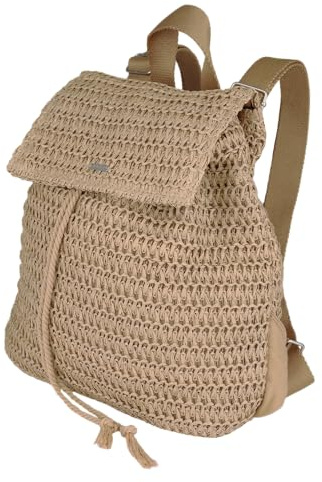 Roxy Unisex Woven Straw Backpack | Travel | Vacation | Lightweight | Natural Materials | Eco Friendly Backpack (pack of 1)