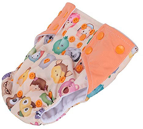Stoffwindeln für Babys, Stoffwindeln, Wiederverwendbare Windeln, Baby-Stoffwindeln, Einheitsgröße, Verstellbare Babywindeln für Babys, Mädchen und (Karikatur)