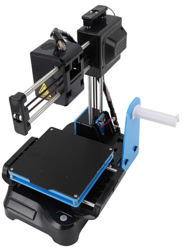 Kleiner 3D -Drucker, Schneller Heizung Tragbarer 3D -Druckmaschine für Bildung, Geeignet für Wins PC und OS X mit Easyware- und Cura -Slicing -Software (EU-Stecker)