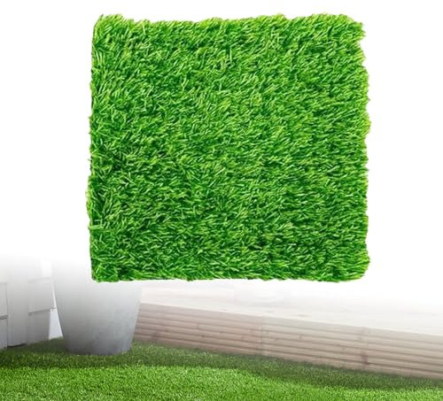 Artificial Grass Turf, Interlocking Floor Decking Tiles 30 x 30cm- 1 ㎡ Grass Mat for Balcony Patio Outdoor Faux Placemats 22pcs