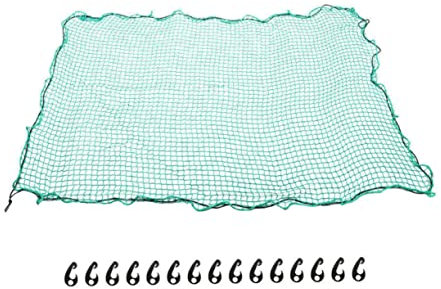 DINHEAROM LKW Bett Frachtnetz Robustes Nylon Cargo Netz mit Elastischen Kordeln Haken Transportnetz für Anhänger Pickup LKW zur Ladungssicherung