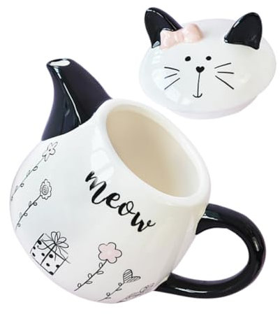 SOIMISS Théière Céramique Forme De Chat Service à Thé De Style Chinois Petite Bouilloire Portable Pour Maison