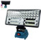 Akku Lampe für Makita 18V Akku, 90W 5400LM Led Arbeitsleuchte, Strahler Tragbares Flutlichter Baustellen Lampe,mit 2 USB für Camping, Autoreparaturen（Ohne Akku）