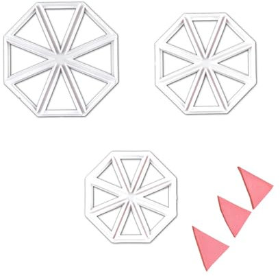 Cake Bunting Cutters - ShiningUU 3Pcs Cake Decorating Supplies Mold | Cookie & Fondant Decorating Tools | Flags Mold for Beginners DIY Cakes, Cupcakes, Biscuits