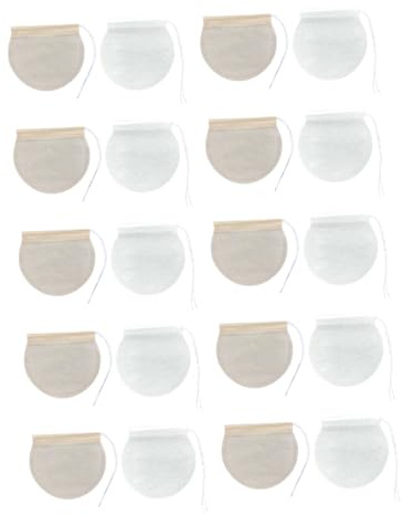 Runder Teebeutel 200 Stück Papier mit Kordelzug für Kaffee | Einwegfilter, Schnelle Filtration, für Losen Tee, Gewürze, Kräuter, Praktische Nutzung