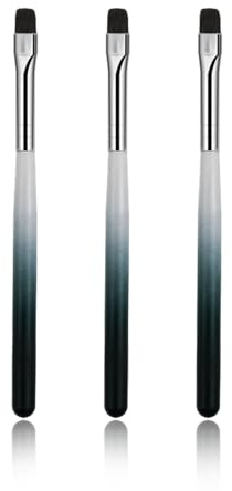 Nail Brushes for Gel Nails - ShiningUU 2-Piece Set Professional Flat Head Clean Up Brush for Gel Nails | Corrects Cuticle Mistakes & Polish Smudges