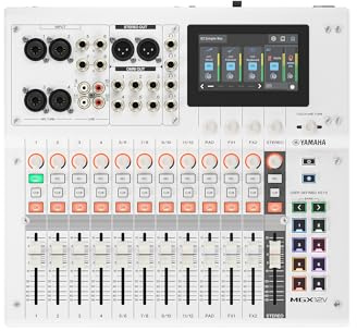 YAMAHA MGX12V Audio- & Video-Mixer mit Touch-LCD, HDMI USB, Weiß