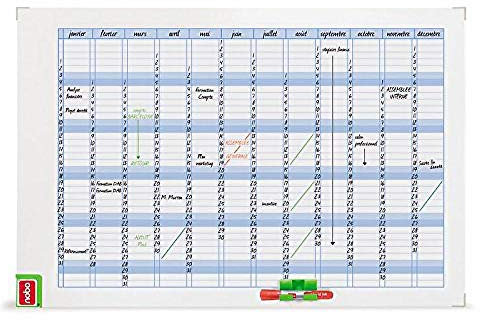 Nobo 3048001 Performance Planning annuel Couleurs Assortis