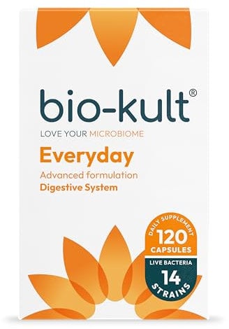 Bio-Kult Everyday Multi-Strain Formulation Probiotics for Digestive System, 120 Capsules (Pack of 1)