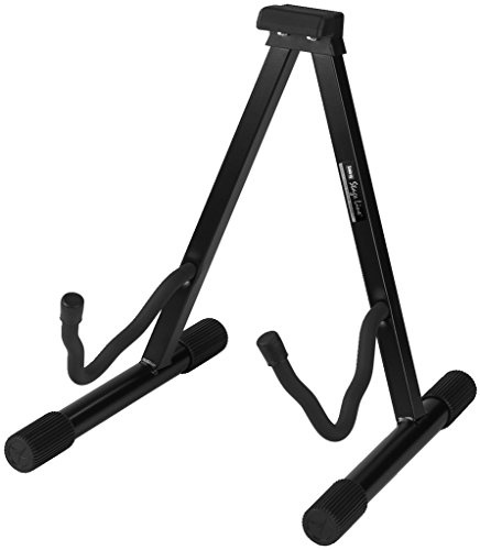 MONACOR GS-42/SW Ständer für E/klassische Gitarren schwarz, 25.3200