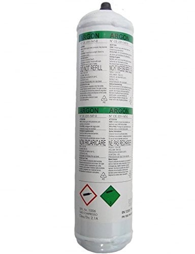Telwin - Bombona gas argón, 1 l, no recuperable