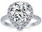 Grande Bague De Fiançailles En Argent Sterling 925 Avec Un Gros Diamant En Forme De Poire Et Entouré De Zircons Cubiques AAA CZ Halo La Bague Est Ornée D'Une Fine Bande Pavée