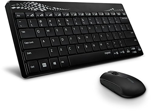 Rapoo 8000 Wireless Keyboard and Mouse Combo (Black)