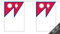 Nepal Wimpelkette, 30 Flaggen, 9 m