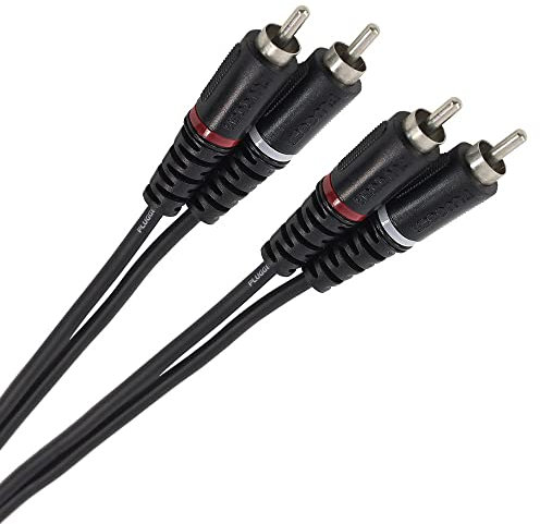 Plugger Câble Bretelle RCA mâle/mâle 6 m Noir