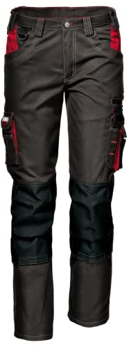 Sir Safety System Harrison Pantalon de Travail Homme avec Renforts aux Genoux et Talons, Poches à Outils, Passant Marteau, D-Ring et Taille Réglable, Gris,54