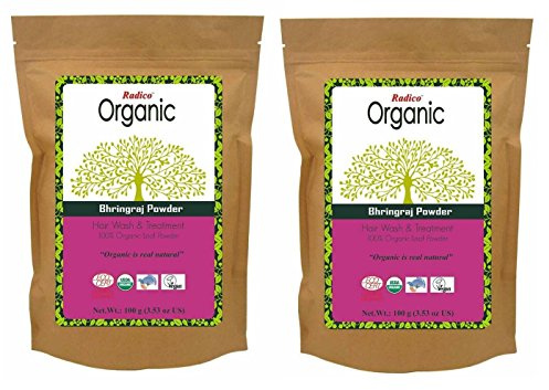 Radico Bringhraj-Blattpulver 2er-Pack (2 x 100g) Eclipta Alba (bio, vegan) x2