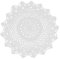 chiwanji Hand gehäkelte Deckchen, Weiße Runde Häkelspitze Doily, 1 Stk, 30cm Durchmesser
