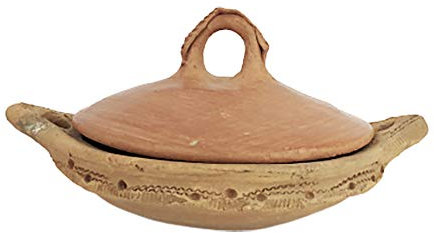 Artisanat Vulcano Tajine Marocain Casserole Marocaine Berbera en terre cuite naturelle