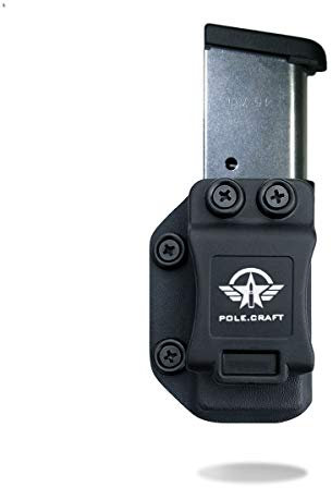 1911 9mm/.40 Single Stack Magazine Holster IWB/OWB Kydex - 1911 9mm/.40 Mag Carrier - Custom fit: Colt Commander 1911 Magazines Case Pouch - Universal OWB/IWB/Right Hand/Left Hand