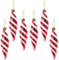 Christmas Concepts® Confezione da 6 - Palline grandi a forma di spirale da 110 mm - Decorate con brillantini e glitter - Decorazioni per l'albero di Natale