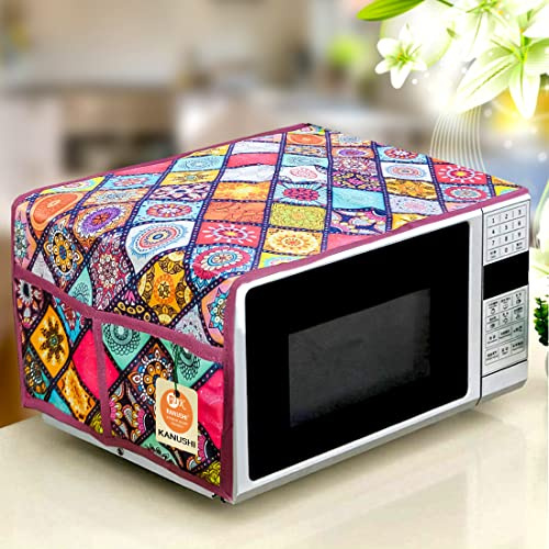 KANUSHI Industries® Mikrowellen-/Ofenabdeckung mit 4 praktischen Taschen (VAR1-MICRO-DIG-B)